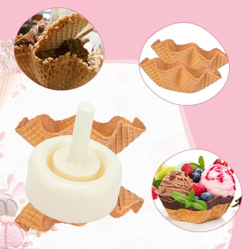 2Pcs Crispy Waffle Cone Mold Ice Cream Maker Cone Roller Forming Tool - color: #2*2pcs