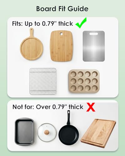 2 Pcs Cutting Board Holder, Heavy Duty Triangle Metal