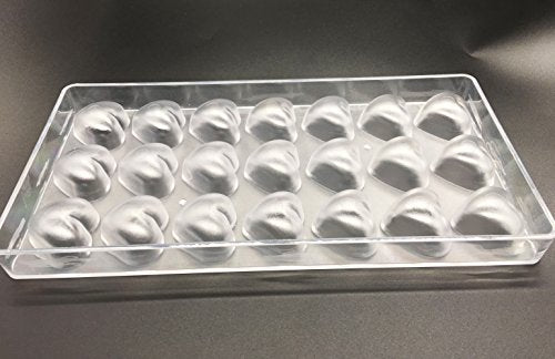 Candy Making Mold, Diamond Clear Polycarbonate Chocolate Mold Jelly Candy Making Mold 21-Piece Tray (Heart candy mold) - color: Heart candy mold