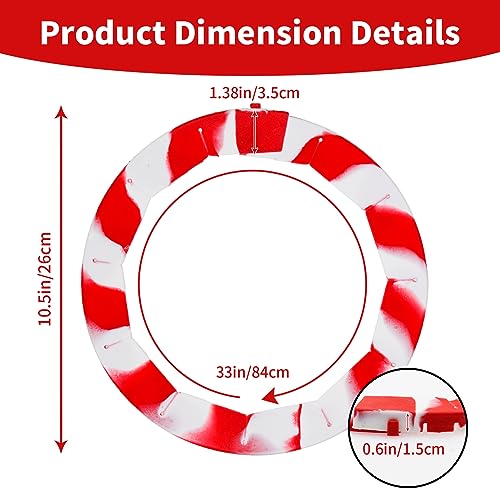Heavy Duty Silicone Pie Crust Shield Edge Protector Fit 7-10.5 Inch Pie Pan - color: Mix Red