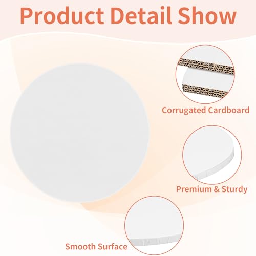 Cake Drums 12 Inch, 2 Pcs Sturdy 1/2 Inch Cake Base Cake Boards - style: 2PCS (12 Inches)