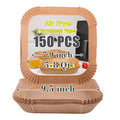 GOAUS Air Fryer Square Paper Liners Disposable Large 150 Pcs for 5 to 8 Qt Basket, 7.9 inch Unbleached Non-stick Oil-proof Parchment Paper - size: 7.9''Square 150 Pcs
