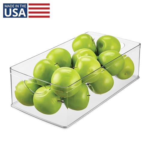 iDesign Stackable Clear Plastic Extra Long Storage Bin - style: Pack of 1
