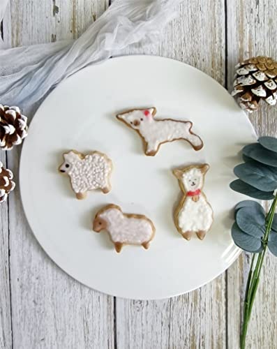 Sheep Shaped Cookie Cutters Set Stainless Steel 4Pcs