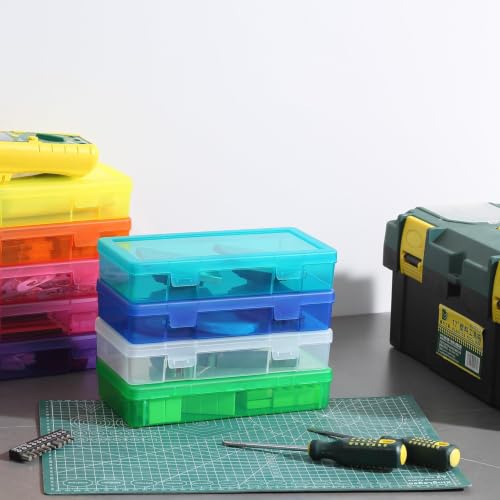 9 Pack Plastic Hobby Art Craft Organizer (Medium) - size: Medium Color - 9 Pack