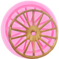 Tire Wheel Fondant Molds Wheel Cake Decorating Silicone Mold - color: Style B