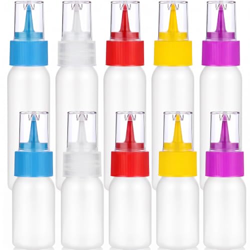 10Pcs Icing Squeeze Bottles 30ml 60ml for Cake Decorating Baking