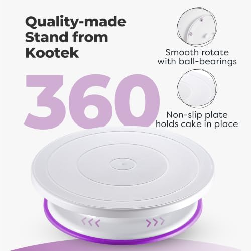 Kootek 71 Cake Decorating Kit Baking Supplies Tools for Beginners & Pros - color: Purple