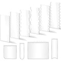 10PCS Cake Scraper Smoother Set, Acrylic Cake Smoother for Icing - color: Acrylic 10PCS