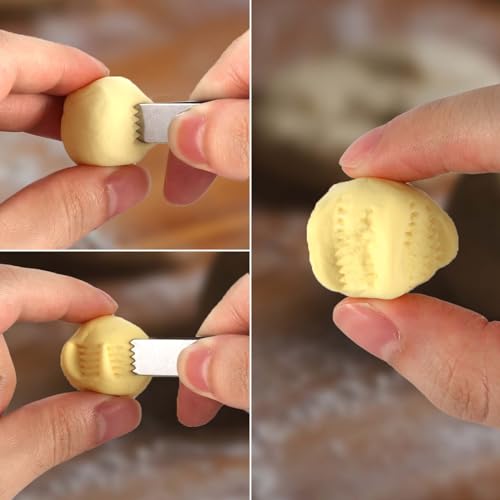 2pcs Tweezers, 2.28x1.34x0.39in Pastry Tongs Stainless Steel Baking Crimper Tool Maamul Cookie Maker for Decorating Maamul Cookie Decoration Sealing and Pie Crust