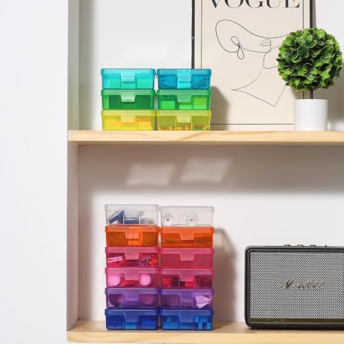 9 Pack Plastic Hobby Art Craft Organizer (Medium) - size: Medium Color - 9 Pack