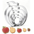 Apple Cookie Cutters for Teacher's Day Party, 5 Pack (Apple) - style: Apple