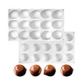 mostsom Mini Chestnut-Shaped Silicone Mold, 15 Cavity Non-Stick Gummy Mold for Chocolate, Fondant, Candy, Biscuits, Cookie, Jelly (Chestnut A) - size: Chestnut A