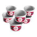 Fat Daddio's Anodized Aluminum Round Cake Pans, 6 Piece Set, 3 x 2 Inch - size: 3 x 2 Inch, Set of 6, style: Sets