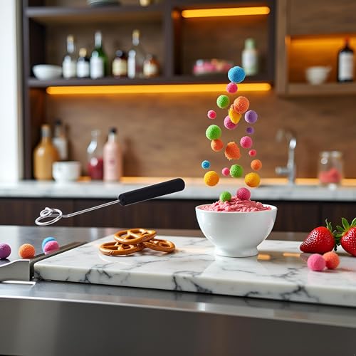 Black Candy Dipping Tools Set Chocolate Dipping Fork Baking Supplies Stainless Steel Fondue Diy Decorating Tools Kitchen Gadget, Fondue Forks, Kitchen Tools and Gadgets