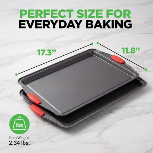 NutriChef Baking Sheet Set, 2-Piece Nonstick Cookie Sheets - size: 2-Piece Large