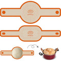 Silicone Bread Sling, Sourdough Transfer, Nonstick, 2 Pack Oval and Round - color: Orange, size: 2 Pieces (Oval and Round)