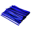 400 Pcs Metallic Twist Ties 4-Inch, Foil Twist Ties for Bread Bags, Candy Bags, Gift Bags, Snack Bags, and Party Favor Wrapping (Blue) - color: Blue