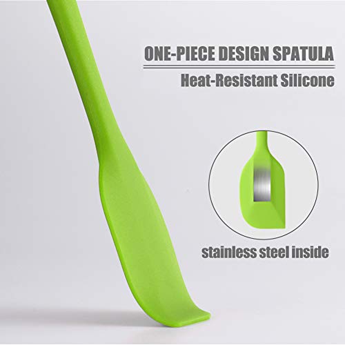 Stainless Steel Double Boiler with Silicone Spatula, Chocloate Metls Pot with Heat Resistant Handle for Melting Chocolate, Candy, Candle, Soap and Wax… - color: Green