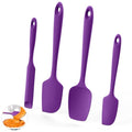 U-Taste 600ºF Heat Resistant Silicone Spatulas for Cooking, 4Pcs/Purple - color: Purple