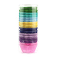 Mini Bright Rainbow Cupcake Liners, Paper Baking Cups, 400 Pack - color: Rainbow, size: Mini