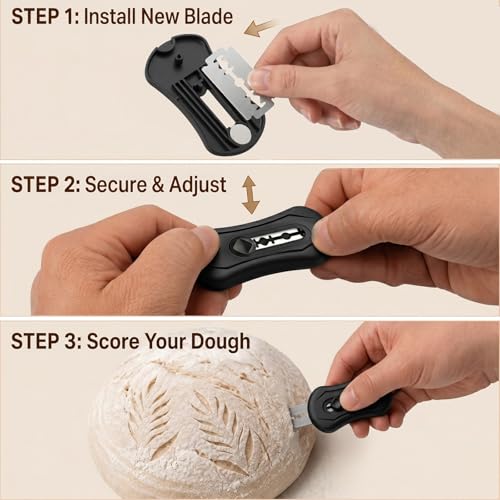 2pcs Sourdough Bread Lame Scoring Tool,Retractable Bread Scorer For Dough