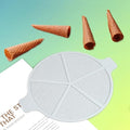 mostsom Embossing Fondant Lace Mold, Silicone Cake Decorating Mat, Elegant Lace Pattern Baking Tool for Sugar Craft, Chocolate, Gum Paste (C_ Ice Cream Cone)
