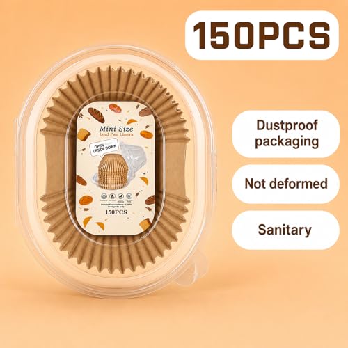 150 Pcs Mini Loaf Pan Liners Compatible with Wilton Mini Loaf Pan - color: Mini