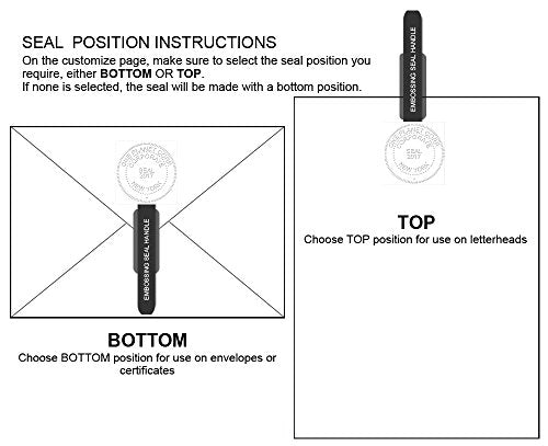 Corpkit - Personal Monogram - Custom Embosser Seal - size: Monogram