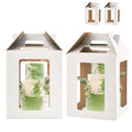 XININSUN Tall cake boxes for tier cakes 12x12x14 Inch with 6 Windows 2Pack - color: white-6win-2P-12inch
