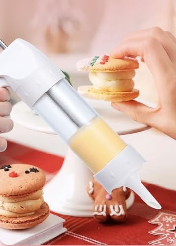 Cookie Press Gun Kit for Decorating, Professional Baking Tool Machine