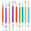 Clay Tools, 9Pcs Air Dry Clay Tool Polymer Clay Tools, Double-Ended Safe Ultralight for Beginner - size: 9