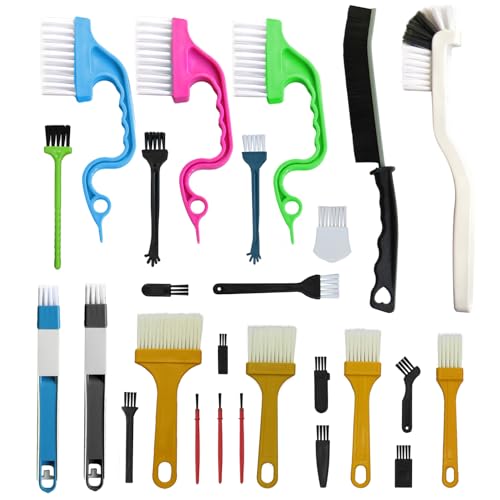26Pcs Small Cleaning Brush, Crevice Cleaning Brushes for Small Spaces