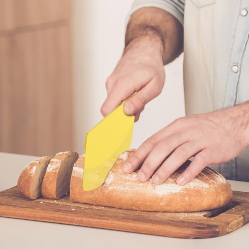 Hard Dough Scraper 4 PCs PP Plastic Bench Scraper Food Scraper
