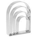 HARFINGTON Arched Cookie Cutter Set Stainless Steel Geometric Biscuit - style: Arched
