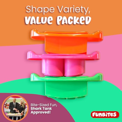FunBites Sandwich Cutter for Kids Lunch, Crustless Bento 2-Pc Set, 1 Pack - color: Orange Triangles