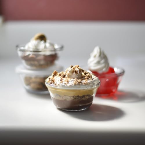 Anchor Hocking 6-Ounce Glass Custard Cups, Set of 4 - style: Custard Cups with No Lids