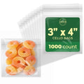 Seal Fresh Self Sealing Cellophane Bags - 3" x 4" (1000 Count) - Clear Plastic Resealable Cello Bag - Cellophane Treat Bags, Cookie Bags for Packaging, Candy bags, Cello Bags, Pastry Bags - size: 3" x 4"