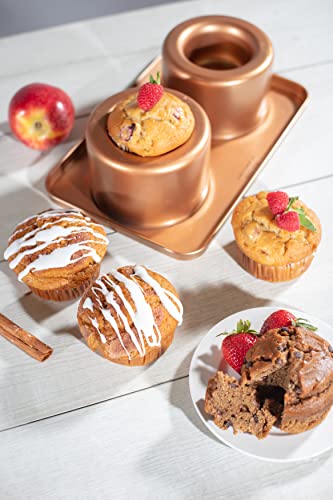 Cook’s Choice Stainless Steel Food Bowl Maker & Muffin Pan w/Recipe Book - color: Muffin