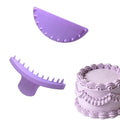 2 PCS Cake Arch Guide Tool, Ruffle Guide Stencil, Cake Piping Guide Tool, Cake Decoration Tools, Cake Ruffle Marker for 6"-12" Cakes (Large) - size: Large