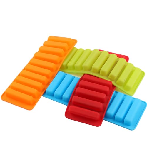 10 Cavity Finger Silicone Chocolate Molds Set Of 4