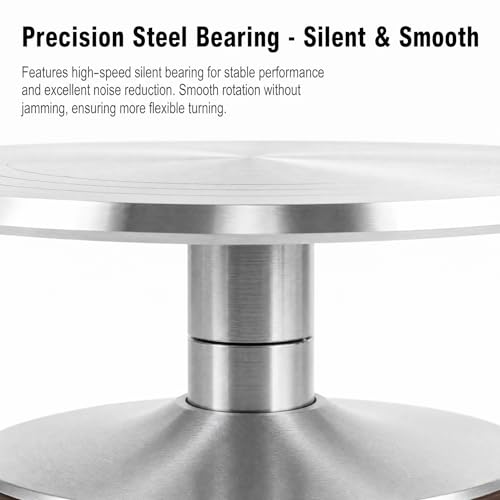 Aluminium 360° Rotating Detachable Cake Turntable