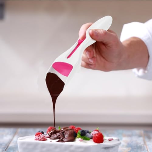 Tiiyee Cupcake Scoop, 2PCS Batter Dispenser Sliding Button Dispenses DIY