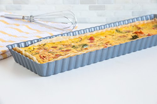 Fox Run Rectangular Loose Bottom Tart/Quiche Pan, Preferred Non-Stick, 14-Inch - style: 14-Inch Rectangular