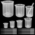 Twdrer 7-Size Plastic Beaker Set with Droppers