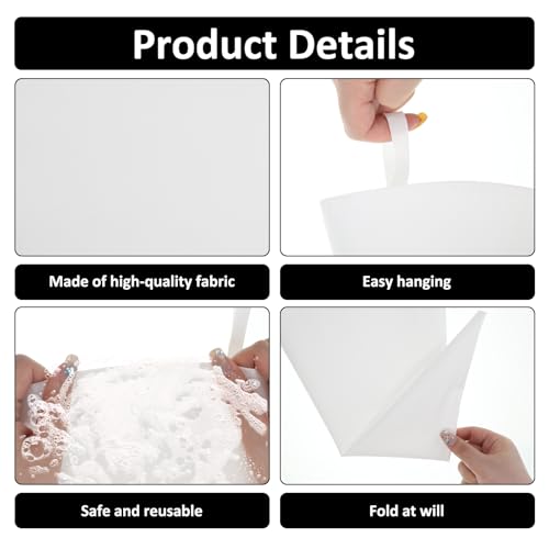 Jeffdad 4 Pcs Reusable Pastry Piping Bags, 12, 14, 16, 18 Inch Professional Pastry Bag, Large Canvas Cake Decorating Bags Icing Piping Bag for Frosting, Icing, Cupcakes, Cookies