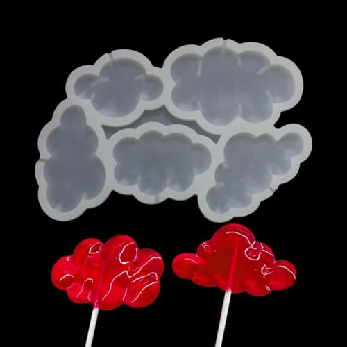 mostsom 2pcs/lot Cloud Shape Silicone Lollipop Mold Cake Decorating Supplies 3D Snack Tool Kitchen Tools Baking Tool (K_ Cloud) - size: K_ Cloud