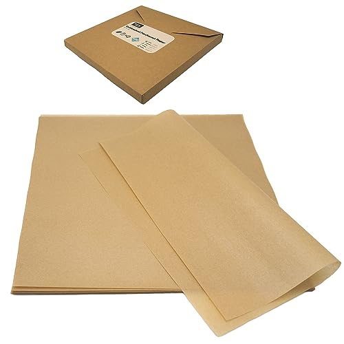 Bake Choice 12" x 12" Parchment Paper Square Kraft Deli Wrap Sheets 100 PCS