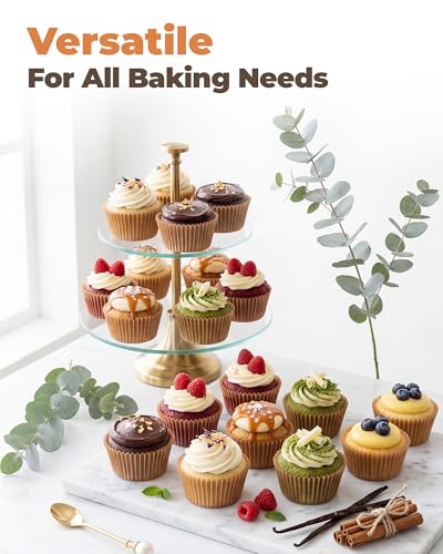 Bake Choice 200pcs Standard Cupcake Liners for Baking, Muffin Liners - color: Unbleached