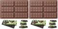 Chocolate Bar Mold，Non-Stick Chocolate Molds，100% Food Grade Silicone Mold (Pack of 2) - size: 10 Snap (Pack of 2)